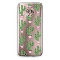 Cactus Lover: Motorola Moto G6 Transparant Hoesje - thumbnail