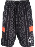 Marcelo Burlon County of Milan x Kappa short à patch logo - Noir