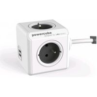 Allocacoc PowerCube Extended USB E(FR), 1.5m power uitbreiding 1,5 m 4 AC-uitgang(en) - thumbnail