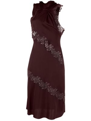 Stella McCartney robe à dos-nu - Violet