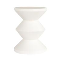 Richmond Ronde Bijzettafel 'Bloomstone' 35cm, kleur Wit