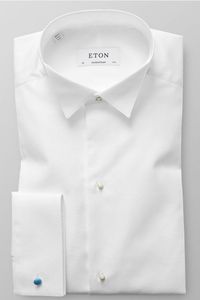 ETON Contemporary Fit Gala shirt wit, Effen