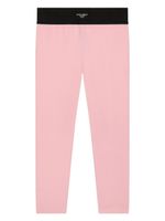 Dolce & Gabbana Kids legging bicolore à patch logo i - Rose