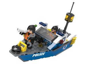 Playtive Clippys Bouwstenenset S (Politieboot)