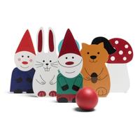 BS Toys houten bowlingspel bosvrienden, 7dlg.