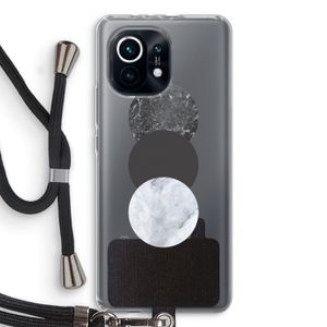 Marmeren cirkels: Xiaomi Mi 11 Transparant Hoesje met koord