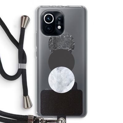 Marmeren cirkels: Xiaomi Mi 11 Transparant Hoesje met koord