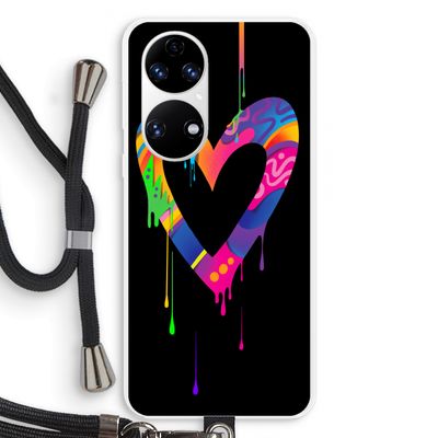 Melts My Heart: Huawei P50 Transparant Hoesje met koord