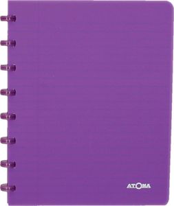 Atoma Trendy schrift, ft A5, 144 bladzijden, gelijnd, transparant paars