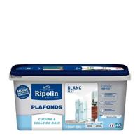 Keuken- en badkamerplafondverf - Mat wit - RIPOLIN - 2,5L
