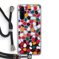Colored Giraffe: OnePlus Nord Transparant Hoesje met koord