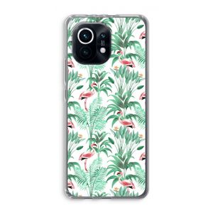 Flamingo bladeren: Xiaomi Mi 11 Transparant Hoesje