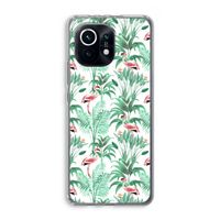 Flamingo bladeren: Xiaomi Mi 11 Transparant Hoesje Flamingo bladeren: Xiaomi Mi 11 Transparant Hoesje