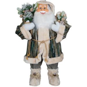 Grote kerstman pop Nielson - H80 cm - staand - kerst beeld - decoratie figuur