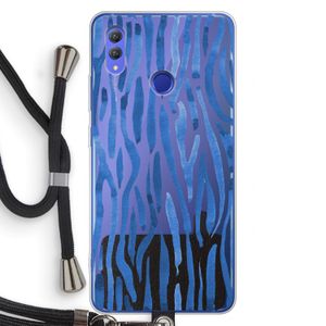 Blauwe nerven: Honor Note 10 Transparant Hoesje met koord