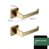 Badkamerhardware Set | RVS - Geborstelde Afwerking