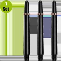 Lena Lena Nylon Dartshafts + Ring - Zwart