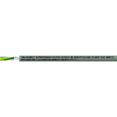 HELU 49901-1000 Geleiderkettingkabel S-TRONIC 310-PVC 10 x 0.25 mm² Grijs 1000 m