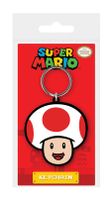 Super Mario Rubber Keychain Toad 6 cm