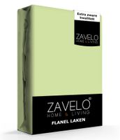 Zavelo Flanel Laken Limoen-1-persoons (180x290 cm) - thumbnail