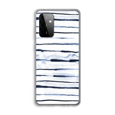 Ink Stripes: Samsung Galaxy A72 Transparant Hoesje