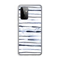 Ink Stripes: Samsung Galaxy A72 Transparant Hoesje