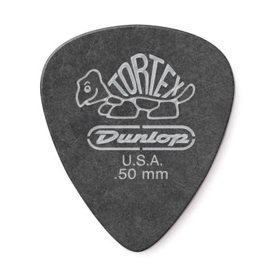 Dunlop Tortex Pitch Black Standard Plectrum 0.50mm - Per Stuk