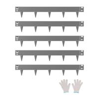 VEVOR gazonrand, tuinpalissade, perkrand, verpakking van 5, 990x156mm