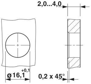 Phoenix Contact 1424326 Sensor/actuator inbouwconnector M12 Aantal polen: 4 Bus, inbouw 1 stuk(s)