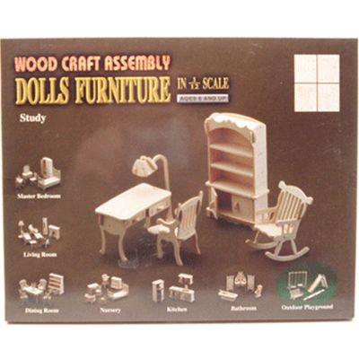 Poppenhuis meubels studeerkamer Poppenhuis meubels studeerkamer