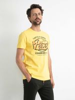 Petrol Industries Heren Artwork T-shirt Fresh Lemon - M - thumbnail