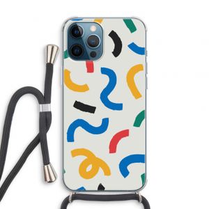 Illustratieve pop 2: iPhone 12 Pro Transparant Hoesje met koord