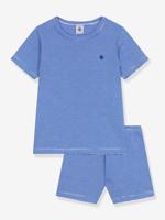 Pyjama short voor kinderen met strepen PETIT BATEAU blauw Pyjama short voor kinderen met strepen PETIT BATEAU blauw