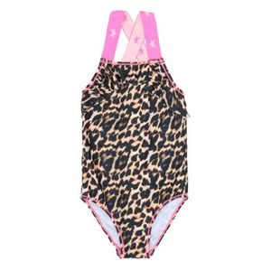Claesen's badpak met panterprint bruin/roze