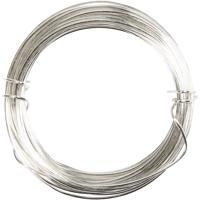Creativ Company Verzilverd draad, dikte 0,8 mm, verzilverd, 6 m/ 1 rol