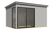 Blokhut Olivia 385x295 Platinum Grey - Outdoor life
