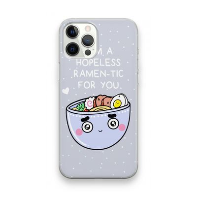 I'm A Hopeless Ramen-Tic For You: iPhone 12 Pro Max Transparant Hoesje