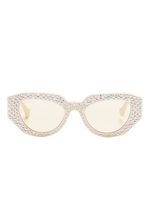 Gucci Eyewear lunettes de soleil à ornements - Tons neutres