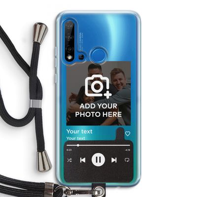 Music Player: Huawei P20 Lite (2019) Transparant Hoesje met koord