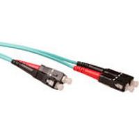 ACT 10 meter LSZH Multimode 50/125 OM3 glasvezel patchkabel duplex met SC connectoren