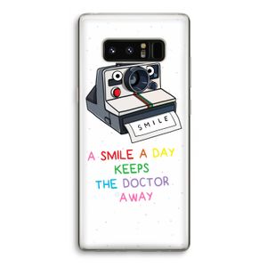 Smile: Samsung Galaxy Note 8 Transparant Hoesje