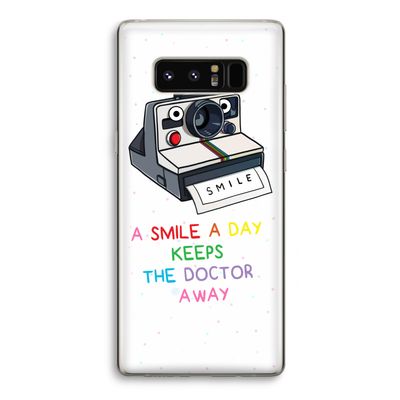 Smile: Samsung Galaxy Note 8 Transparant Hoesje