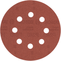 Bosch Accessoires schuurblad ø125mm | g240 | wp | 8 gaten | velc | 5 stuks - 2609256a27