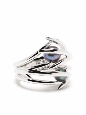 Shaun Leane bague Hook à perle - Argent