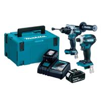 Makita DLX2455TJ | Combiset | DHP486 Accu Klopboormachine + DTD172 Accu Slagschroevendraaier | Incl. accu en lader in M-box DLX2455TJ Makita DLX2455TJ | Combiset | DHP486 Accu Klopboormachine + DTD172 Accu Slagschroevendraaier | Incl. accu en lader in M-box DLX2455TJ