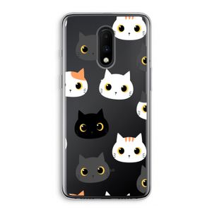 Katten: OnePlus 7 Transparant Hoesje