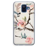 Japanse bloemen: Samsung Galaxy A6 (2018) Transparant Hoesje