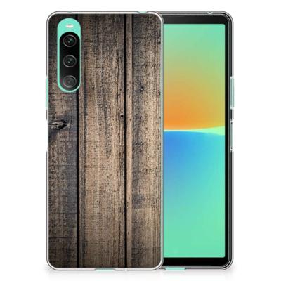 Sony Xperia 10 V | Bumper Hoesje | Steigerhout