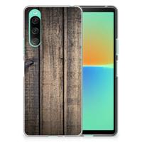 Sony Xperia 10 V | Bumper Hoesje | Steigerhout Sony Xperia 10 V | Bumper Hoesje | Steigerhout