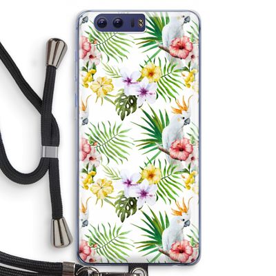Gele kuif: Honor 9 Transparant Hoesje met koord